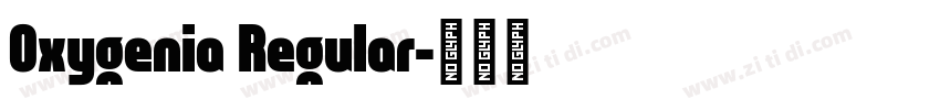 Oxygenia Regular字体转换